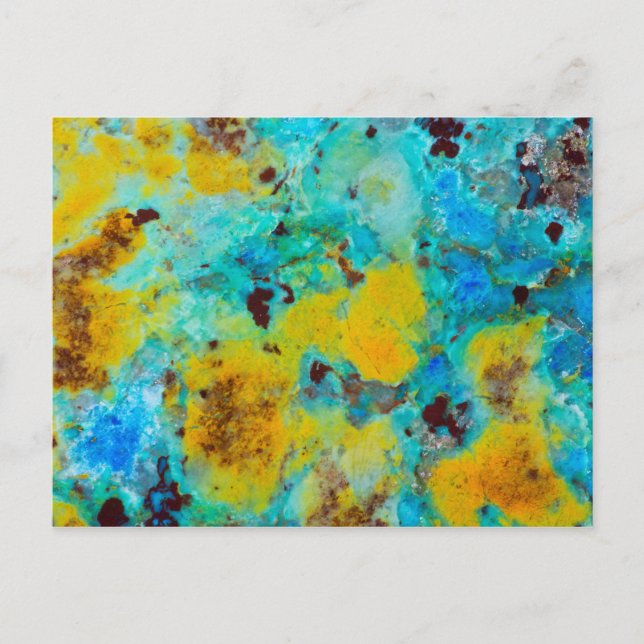 Blue Chrysocolla Jasper Postkarte (Vorderseite)