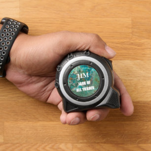 Blue Chrysocolla Mineral Stone Personalisiert Maßband