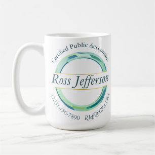 Blue Circle Logo Kaffeetasse