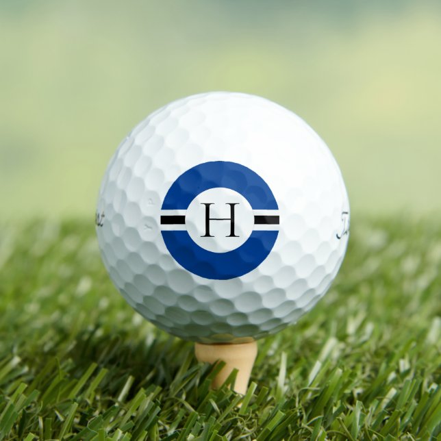 Blue Circle Personalisiert Golf Ball (3) HAMbWG (Insitu T-Shirt)