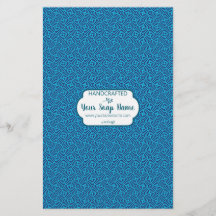 Blue Circle Soap Wrap Paper Sheet