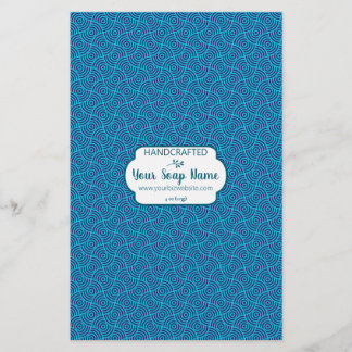 Blue Circle Soap Wrap Paper Sheet