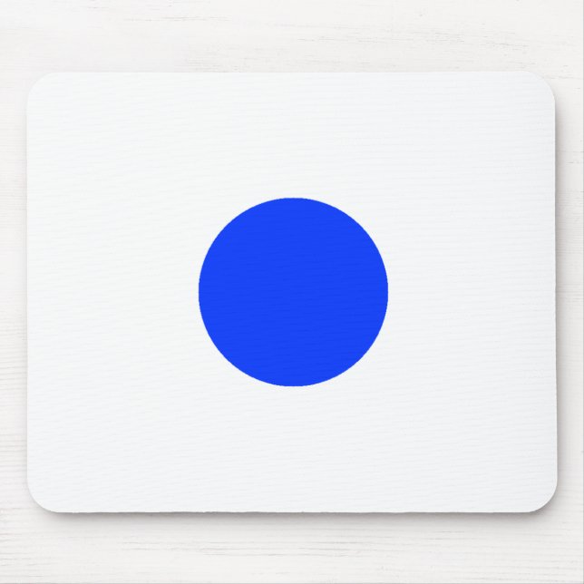 Blue Circle Square CircleTrans-3 The MUSEUM Zazzle Mousepad (Vorne)