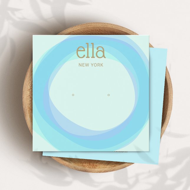 Blue Circles Stuhlvorteil Display Card Square (Von Creator hochgeladen)