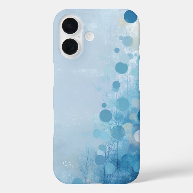 Blue Circles & Trees Case-Mate iPhone-Hülle iPhone Hülle (Rückseite)