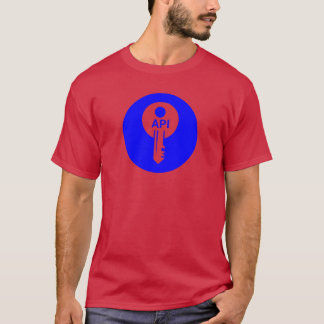 Blue Circular API Key Icon T-Shirt