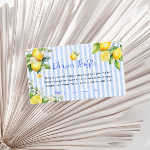 Blue Citrus Lemon Ciao Baby Windel-Raffelkarte Begleitkarte