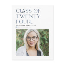 Blue Class of 2022 Moderner Minimalistischer Absch