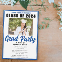 Blue Class of 2025 Foto Modern Graduation Party