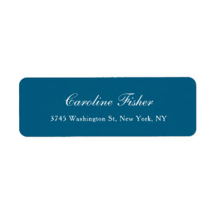 Blue Classic Handwriting Schlicht Simple Mailing