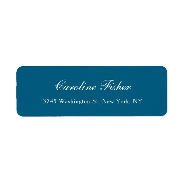 Blue Classic Handwriting Schlicht Simple Mailing (Vorne)