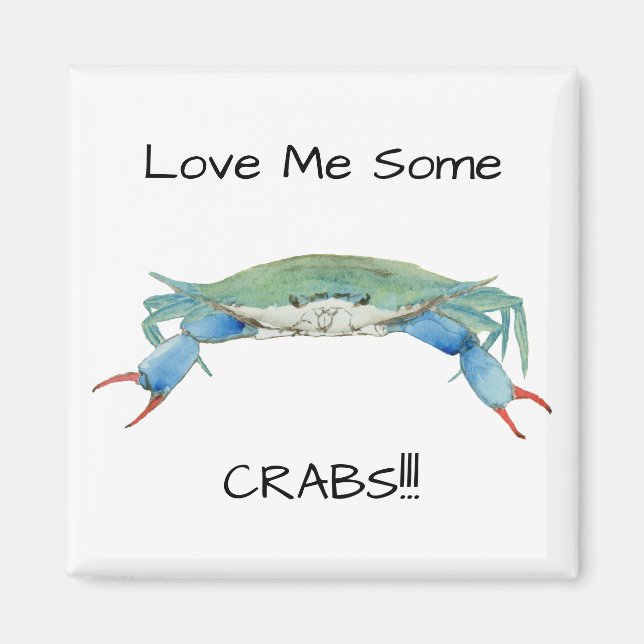 Blue Claw Crab Magnet (Vorne)