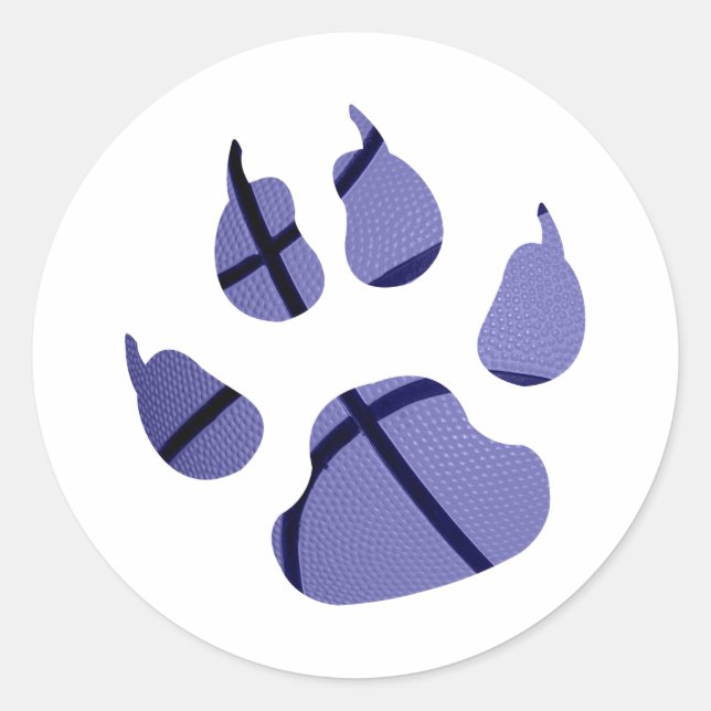 Blue Claw Runder Aufkleber (Vorderseite)
