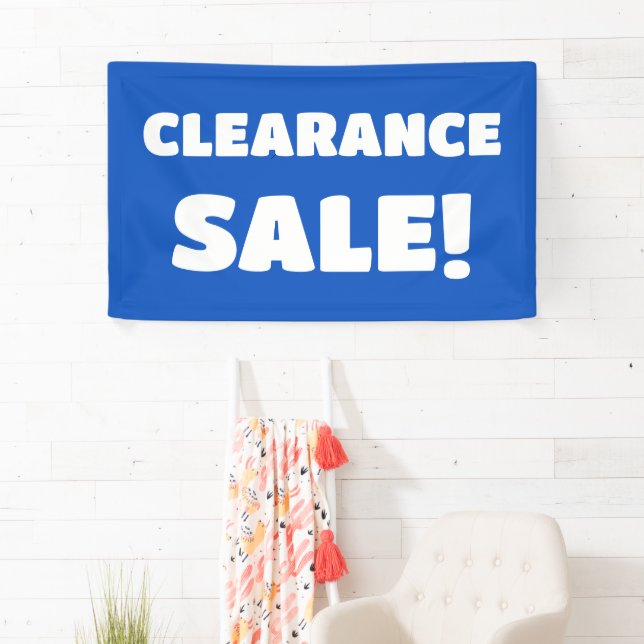 Blue Clearance Sale-Banner Banner (Insitu)