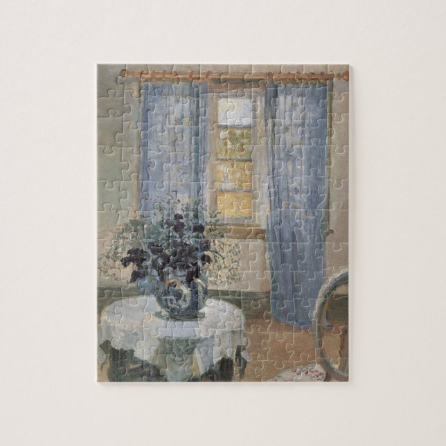 Blue Clematis in the Artist's Studio, Anna Ancher Puzzle (Vertikal)