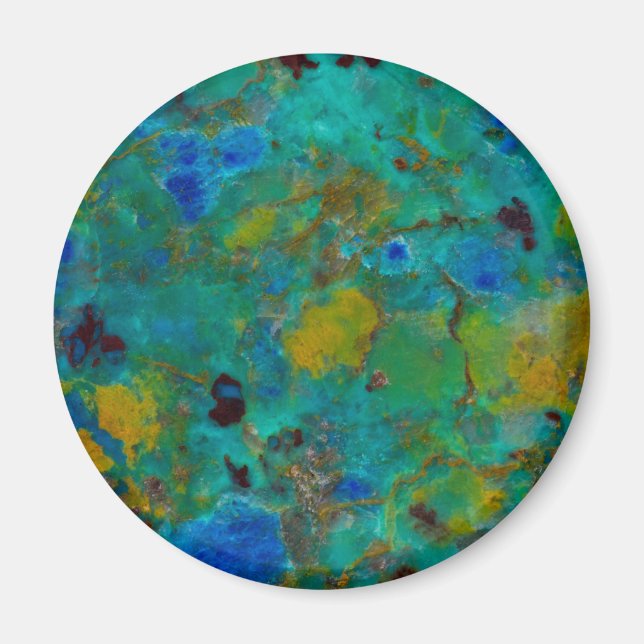 Blue Cliff Chrysocolla Magnet (Vorne)
