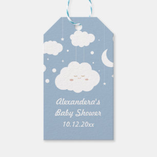 Blue Cloud 9 Baby Dusche Gefallen Geschenkanhänger