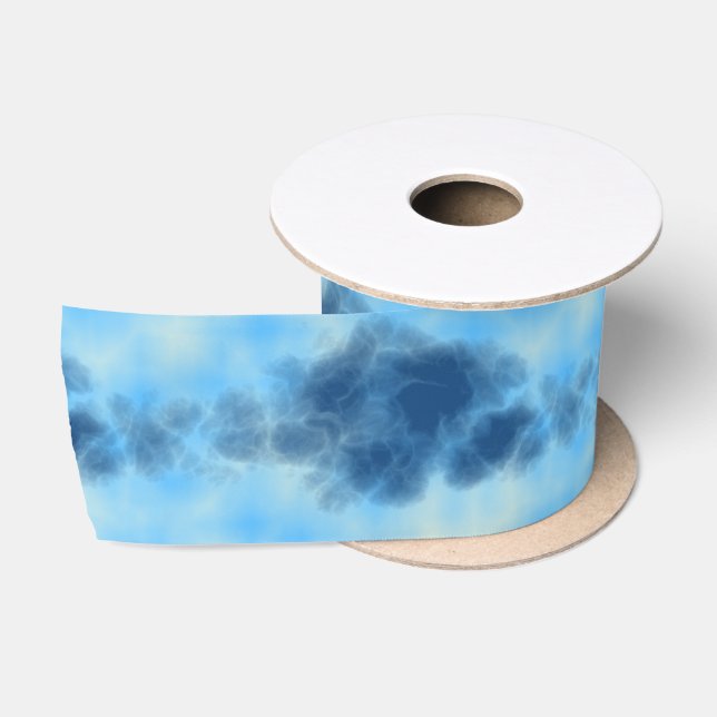 Blue Cloud Art Satinband (Spule)