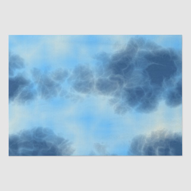 Blue Cloud Art Seidenpapier (Vorderseite)
