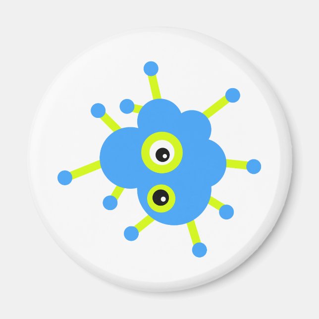 Blue Cloud Germ Magnet (Vorne)