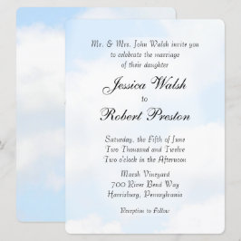 Blue Cloud Wedding Einladungen