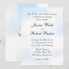 Blue Cloud Wedding Einladungen