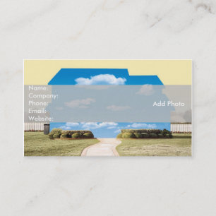 Blue Clouds Real Anwesen Open House Visitenkarte