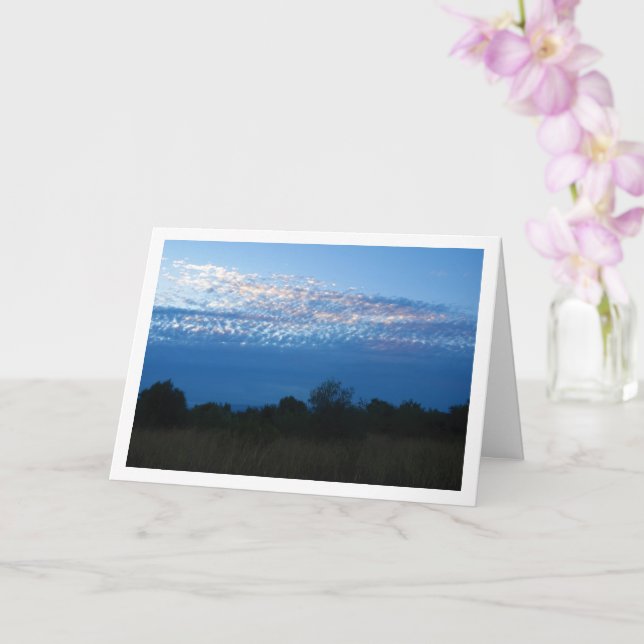 Blue Cloudscape Karte (Orchidee)