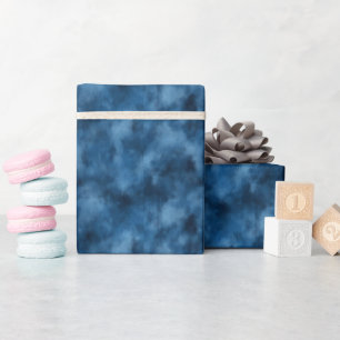 Blue Cloudy Abstrakt Geschenkpapier
