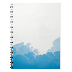 BLUE CLOUUUES UNTER WEISSER LUFT NOTIZBLOCK