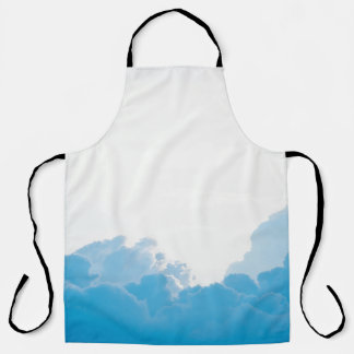 BLUE CLOUUUES UNTER WEISSER LUFT SCHÜRZE