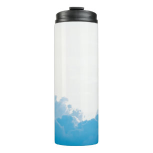 BLUE CLOUUUES UNTER WEISSER LUFT THERMOSBECHER