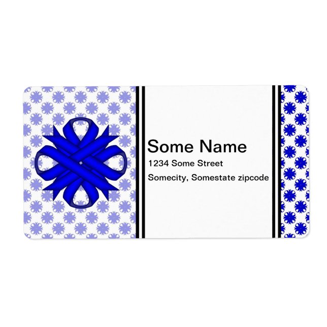 Blue Clover Ribbon von Kenneth Yoncich (Vorne)