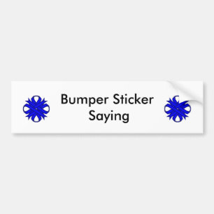 Blue Clover Ribbon von Kenneth Yoncich Autoaufkleber