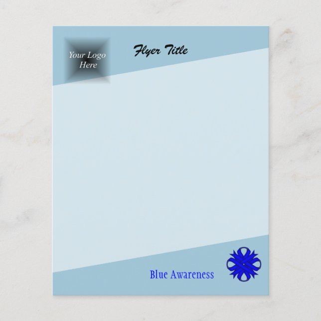 Blue Clover Ribbon von Kenneth Yoncich Flyer (Vorne)