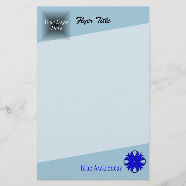 Blue Clover Ribbon von Kenneth Yoncich Flyer (Vorne)