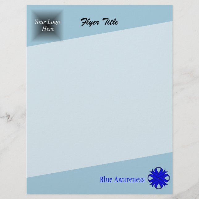 Blue Clover Ribbon von Kenneth Yoncich Flyer (Vorne)