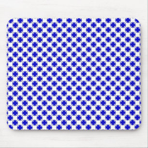 Blue Clover Ribbon von Kenneth Yoncich Mousepad