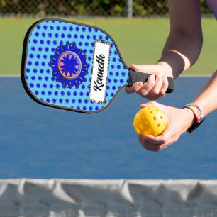 Blue Clover Ribbon von Kenneth Yoncich Pickleball Schläger
