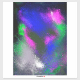 "Blue Clusters" Vinyl Craft Aufkleber