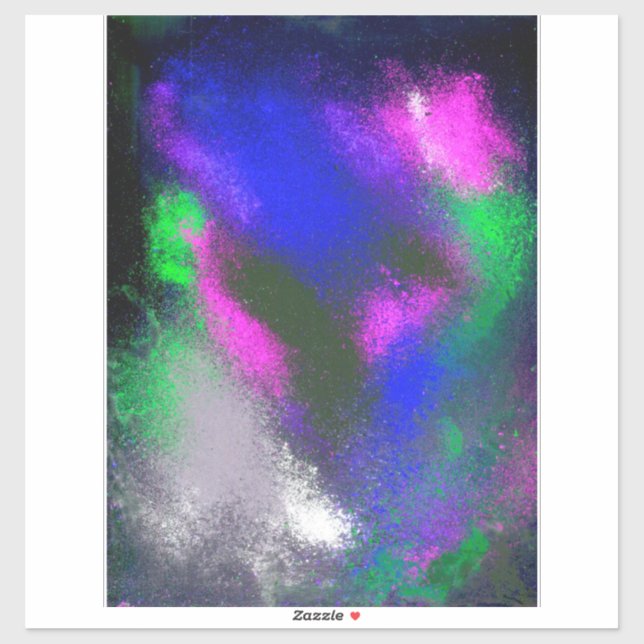 "Blue Clusters" Vinyl Craft Aufkleber (Blatt)