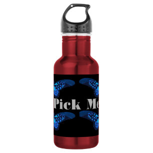 Blue Color Custom Pick me me text Water Flasche Edelstahlflasche