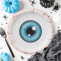 Blue Color Eyeball Halloween Bloodshot Eyeball