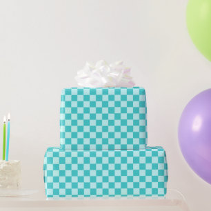 Blue Combination Classic Checkerboard von STaylor Geschenkpapier