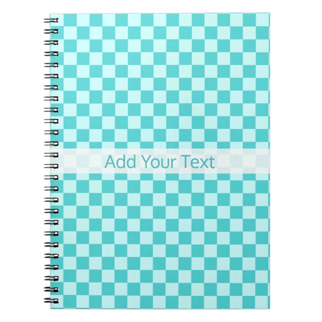 Blue Combination Classic Checkerboard von STaylor Notizblock (Vorderseite)