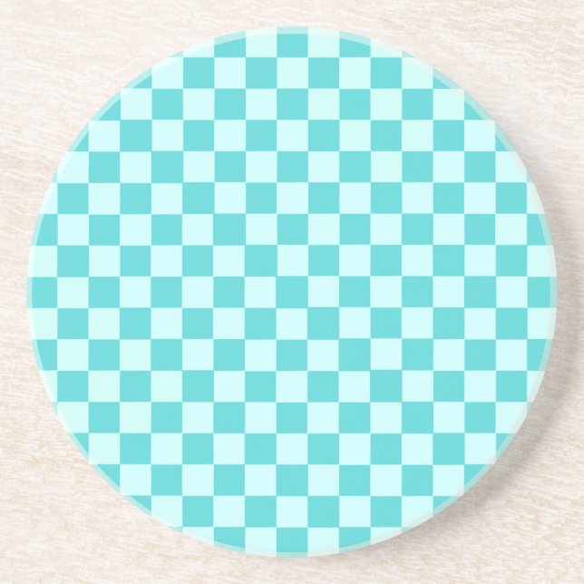 Blue Combination Classic Checkerboard von STaylor Untersetzer (Vorne)