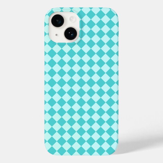 Blue Combination Diamond Pattern von Shirley Taylo Case-Mate iPhone Hülle (Rückseite)