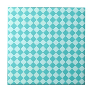 Blue Combination Diamond Pattern von Shirley Taylo Fliese