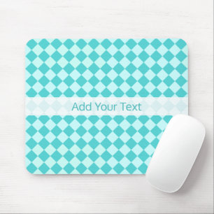 Blue Combination Diamond Pattern von Shirley Taylo Mousepad