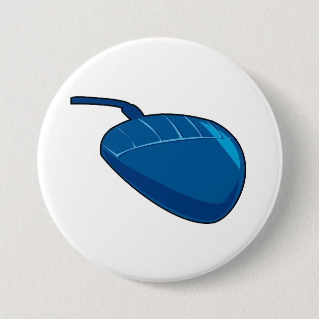 Blue Computer Mouse Button (Vorderseite)